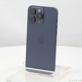 (中古)Apple iPhone15 Pro Max 256GB ブルーチタニウム MU6T3J/A SIMフリー(258-ud)