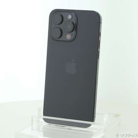 (中古)Apple iPhone15 Pro Max 512GB ブラックチタニウム MU6U3J/A SIMフリー(198-ud)