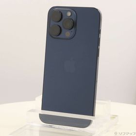 (中古)Apple iPhone15 Pro Max 512GB ブルーチタニウム MU6X3J/A SIMフリー(251-ud)
