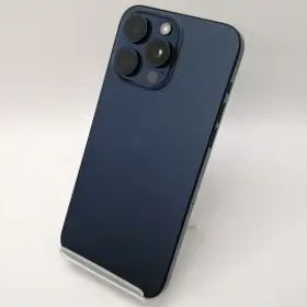 【中古】Apple docomo 【SIMフリー】 iPhone 15 Pro Max 512GB ブルーチタニウム MU6X3J/A【三宮センター】保証期間１ヶ月【ランクB】