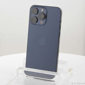 (中古)Apple iPhone15 Pro Max 512GB ブルーチタニウム MU6X3J/A SIMフリー(349-ud)