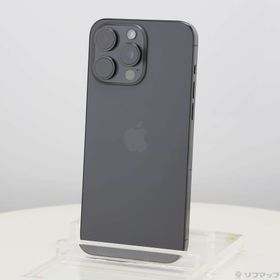 (中古)Apple iPhone15 Pro Max 1TB ブラックチタニウム MU6Y3J/A SIMフリー(269-ud)