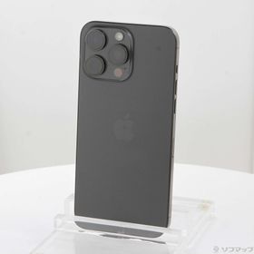 (中古)Apple iPhone15 Pro Max 1TB ブラックチタニウム MU6Y3J/A SIMフリー(349-ud)