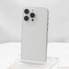 (中古)Apple iPhone15 Pro Max 1TB ホワイトチタニウム MU703J/A SIMフリー(348-ud)