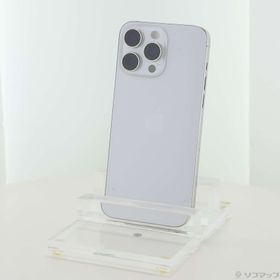 (中古)Apple iPhone15 Pro Max 1TB ホワイトチタニウム MU703J/A SIMフリー(258-ud)