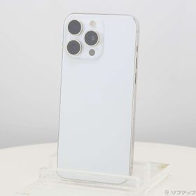 (中古)Apple iPhone15 Pro Max 1TB ホワイトチタニウム MU703J/A SIMフリー(305-ud)