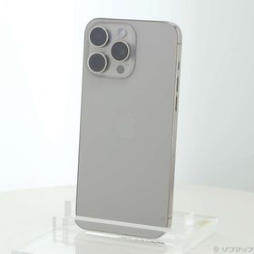 (中古)Apple iPhone15 Pro Max 1TB ナチュラルチタニウム MU713J/A SIMフリー(198-ud)