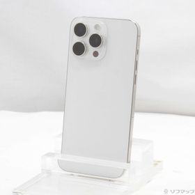 (中古)Apple iPhone15 Pro Max 512GB ホワイトチタニウム MU6V3J/A SIMフリー(377-ud)