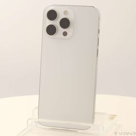 (中古)Apple iPhone15 Pro Max 512GB ホワイトチタニウム MU6V3J/A SIMフリー(276-ud)