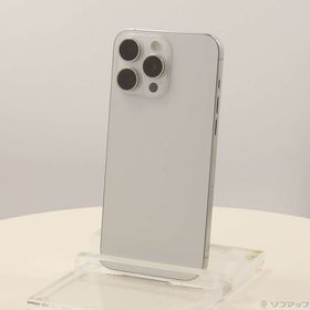 (中古)Apple iPhone15 Pro Max 512GB ホワイトチタニウム MU6V3J/A SIMフリー(348-ud)