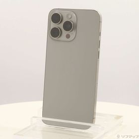(中古)Apple iPhone15 Pro Max 256GB ナチュラルチタニウム 3M742J/A SIMフリー(276-ud)