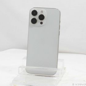 (中古)Apple iPhone15 Pro Max 256GB ホワイトチタニウム NU6Q3J/A SIMフリー(377-ud)
