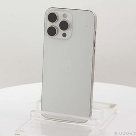 (中古)Apple iPhone15 Pro Max 512GB ホワイトチタニウム MU6V3J/A SIMフリー(276-ud)