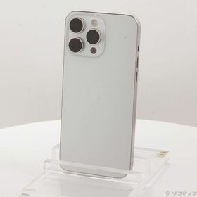 (中古)Apple iPhone15 Pro Max 512GB ホワイトチタニウム MU6V3J/A SIMフリー(276-ud)