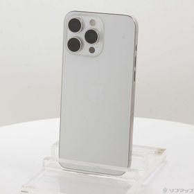 (中古)Apple iPhone15 Pro Max 512GB ホワイトチタニウム MU6V3J/A SIMフリー(262-ud)