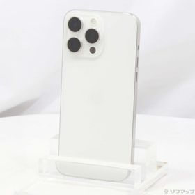 (中古)Apple iPhone15 Pro Max 512GB ホワイトチタニウム MU6V3J/A SIMフリー(198-ud)