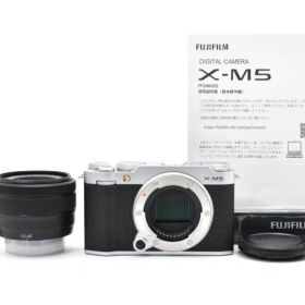 ★極上美品★《ショット数99回》フジフイルム FUJIFILM X-M5 XC15-45mmレンズキット シルバー★ YMA1133＃10