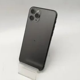 【中古】Apple SoftBank 【SIMロック解除済み】 iPhone 11 Pro 256GB スペースグレイ MWC72J/A【OSU301】保証期間１ヶ月【ランクC】