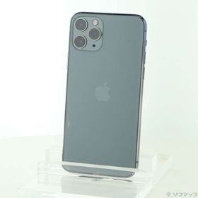 (中古)Apple iPhone11 Pro 256GB ミッドナイトグリーン MWCC2J/A SIMフリー(344-ud)