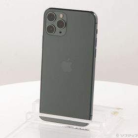 (中古)Apple iPhone11 Pro 256GB ミッドナイトグリーン MWCC2J/A SIMフリー(262-ud)