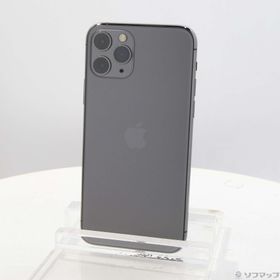 (中古)Apple iPhone11 Pro 256GB スペースグレイ MWC72J/A SIMフリー(247-ud)