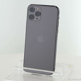 (中古)Apple iPhone11 Pro 512GB スペースグレイ MWCD2J/A SIMフリー(368-ud)