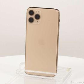 (中古)Apple iPhone11 Pro 64GB ゴールド MWC52J/A SoftBank(297-ud)