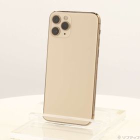 (中古)Apple iPhone11 Pro 64GB ゴールド MWC52J/A SIMフリー(297-ud)