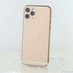 (中古)Apple iPhone11 Pro 256GB ゴールド MWC92J/A SIMフリー(377-ud)