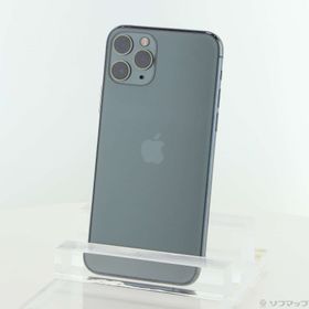 (中古)au iPhone11 Pro 256GB ミッドナイトグリーン NWCC2J/A au(377-ud)