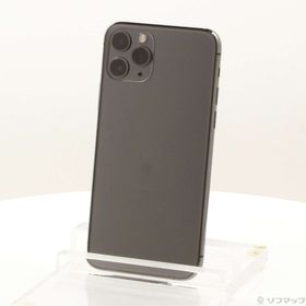 (中古)Apple iPhone11 Pro 64GB スペースグレイ MWC22J/A SIMフリー(262-ud)