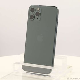 (中古)Apple iPhone11 Pro 64GB ミッドナイトグリーン MWC62J/A SIMフリー(247-ud)