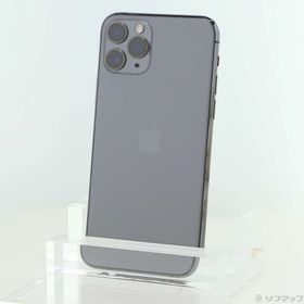 (中古)Apple iPhone11 Pro 256GB スペースグレイ MWC72J/A SIMフリー(262-ud)