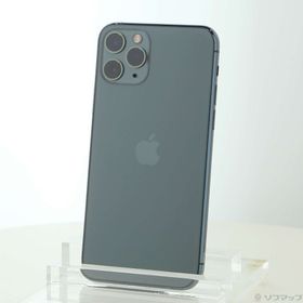 (中古)Apple iPhone11 Pro 256GB ミッドナイトグリーン MWCC2J/A SIMフリー(247-ud)