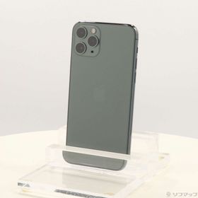 (中古)Apple iPhone11 Pro 256GB ミッドナイトグリーン NWCC2J/A SIMフリー(262-ud)
