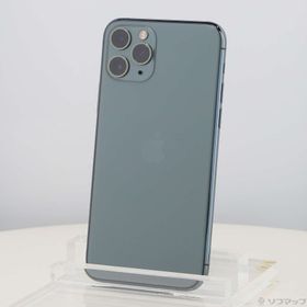 (中古)Apple iPhone11 Pro 64GB ミッドナイトグリーン MWC62J/A SIMフリー(198-ud)
