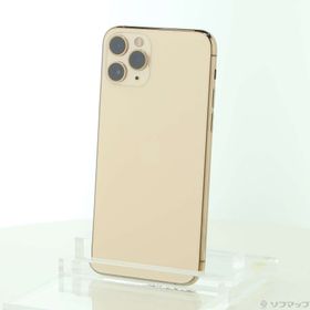 (中古)NTTドコモ iPhone11 Pro 256GB ゴールド MWC92J/A SIMフリー(251-ud)