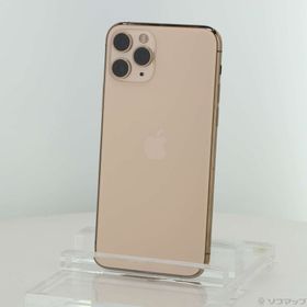 (中古)Apple iPhone11 Pro 256GB ゴールド MWC92J/A SIMフリー(262-ud)