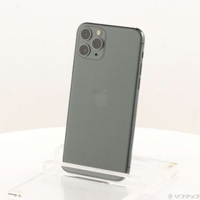 (中古)Apple iPhone11 Pro 256GB ミッドナイトグリーン MWCC2J/A SIMフリー(348-ud)