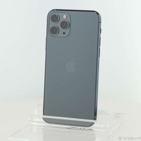 (中古)Apple iPhone11 Pro 512GB ミッドナイトグリーン MWCG2J/A SIMフリー(349-ud)