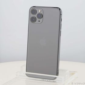 (中古)Apple iPhone11 Pro 64GB スペースグレイ MWC22J/A SIMフリー(269-ud)