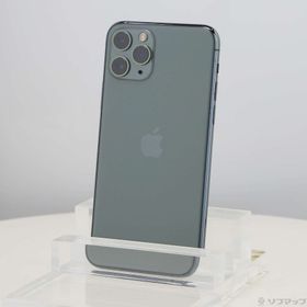 (中古)Apple iPhone11 Pro 64GB ミッドナイトグリーン MWC62J/A SIMフリー(377-ud)