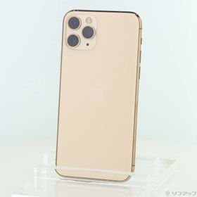 (中古)Apple iPhone11 Pro 64GB ゴールド MWC52J/A SIMフリー(344-ud)