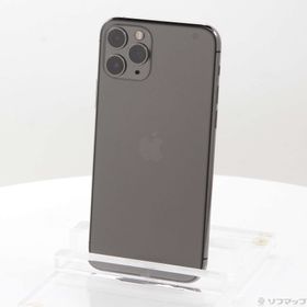 (中古)Apple iPhone11 Pro 64GB スペースグレイ MWC22J/A SIMフリー(377-ud)