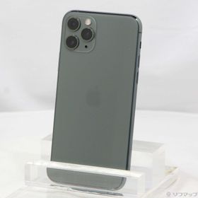 (中古)Apple iPhone11 Pro 64GB ミッドナイトグリーン MWC62J/A SoftBank(344-ud)