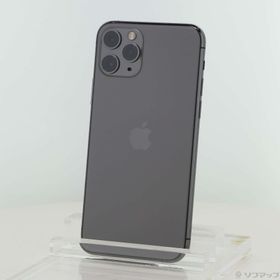 (中古)Apple iPhone11 Pro 256GB スペースグレイ MWC72J/A SIMフリー(377-ud)