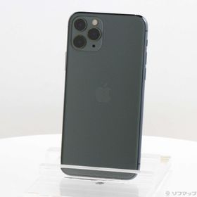 (中古)SoftBank iPhone11 Pro 64GB ミッドナイトグリーン NWC62J/A SoftBank(247-ud)