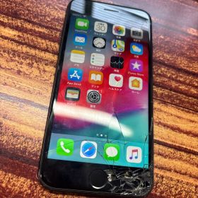 iPhone7 128GB ブラック 画面割れあり 初期化済み ジャンク