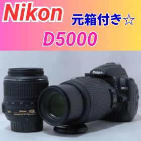 ⭐️元箱付き⭐️ Nikon D5000 ダブルレンズ スマホ転送 一眼レフ 大人気
