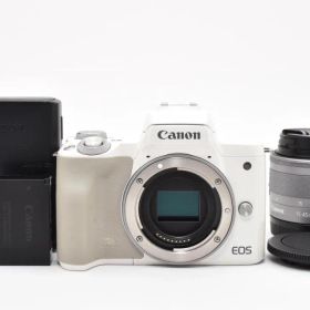Canon キヤノン EOS Kiss M ホワイト レンズキット